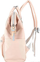 Рюкзак-сумка водонепроникний HIMAWARI 1881-18 рожевий з кишенею для ноутбука та USB, фото 5