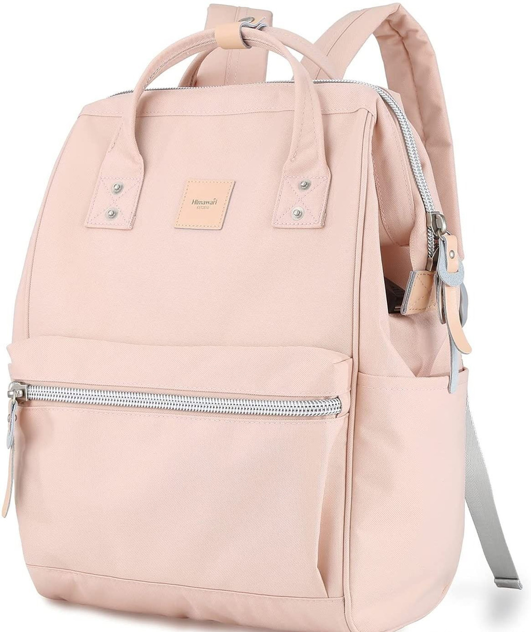 Рюкзак-сумка водонепроникний HIMAWARI 1881-18 рожевий з кишенею для ноутбука та USB