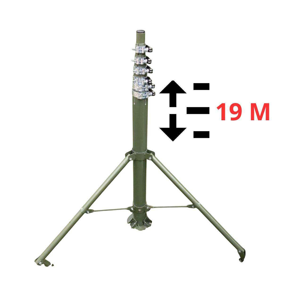 Телескопічна щогла (19 метрів) для Alientech, Avenger, РЕБ