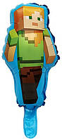 Фольгована кулька міні-фігура Minecraft Майнкрафт Алекс 41х21см Китай