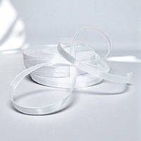 Стрічка атласна однотонна 0,6см. (33 м) біла