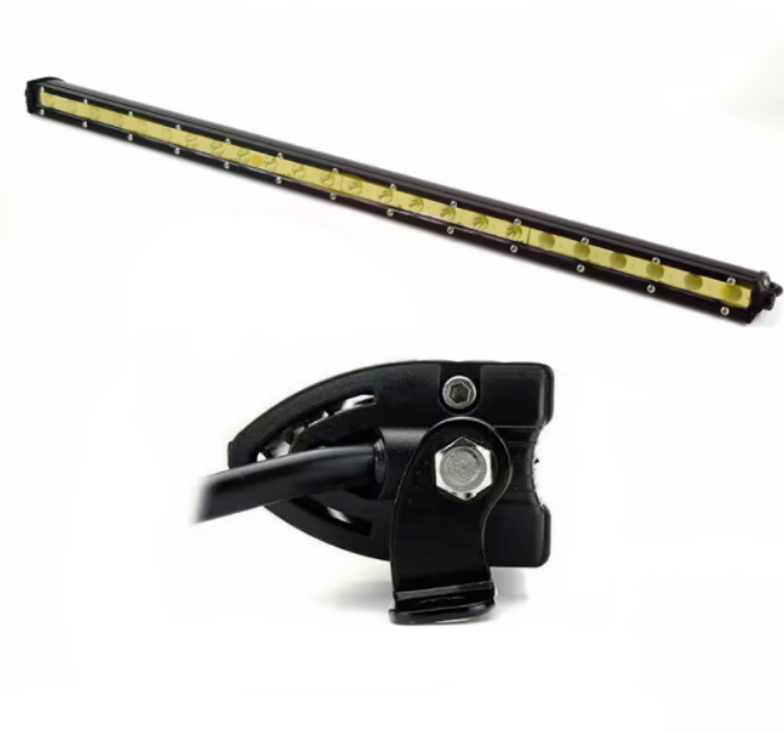 Жовта однорядна світлодіодна фара InLab SL-35Y 72W CREE SPOT 655мм