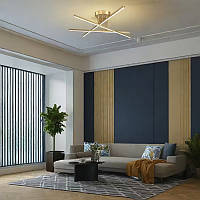 Золотий LED світильник 18 Вт, 3 режими світла сучасний напіввбудований стельовий світильник для кухні, спальні, коридору