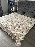 Плед махровий із бамбукового волокна розміром із тисненням у формі квіткового візерунка 150х200, фото 2