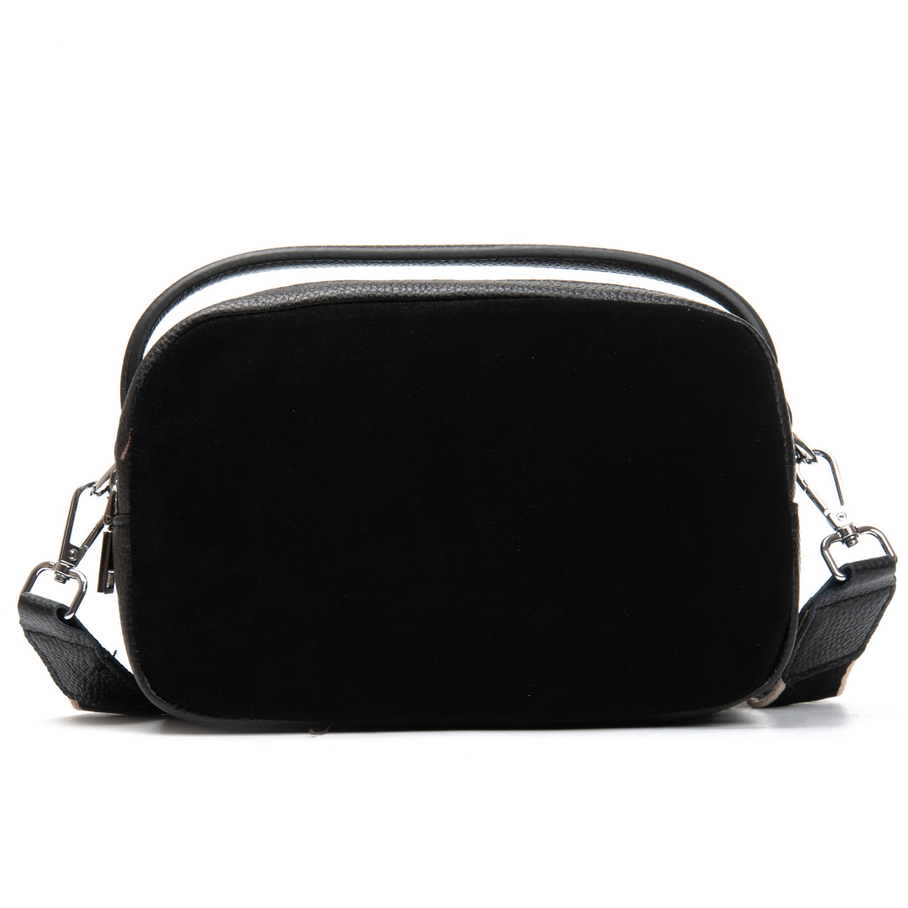 Сумка Женская Классическая замш 99126 black Купити жіночі сумки гуртом і в роздріб із натуральної шкіри в Україні, фото 1
