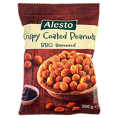 Арахіс в паніровці барбекю Алесто Alesto cruspies bbq 200g 24шт/ящ (Код: 00-00010327)