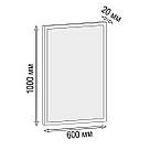 Підвісне прямокутне дзеркало в передпокій МДФ Дзеркала в рамі для стіни коридору завширшки 600 мм, фото 6