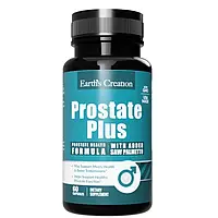 Здоров'я простати та сечовивідних шляхів для чоловіків, Earths Creation, Prostate Plus Saw Palmetto - 60 капс