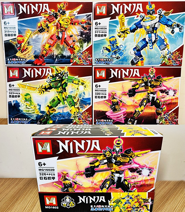 Конструктор Ninjago Бойові Ніндзя-Роботи (MG1602), фото 1