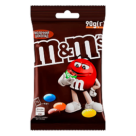 Драже M&M's з молочним шоколадом 90 г.