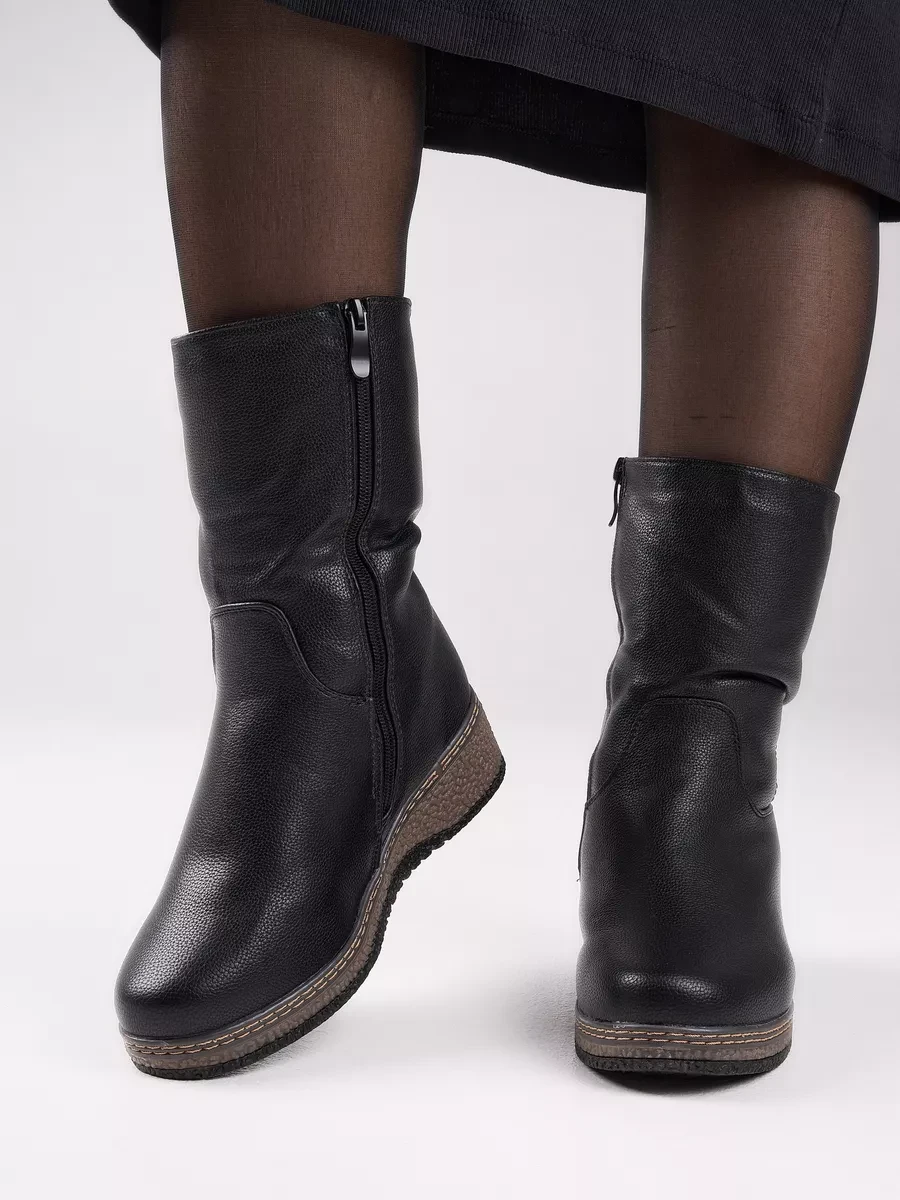 Черевики зимові утеплені чорні (K957-2), фото 1