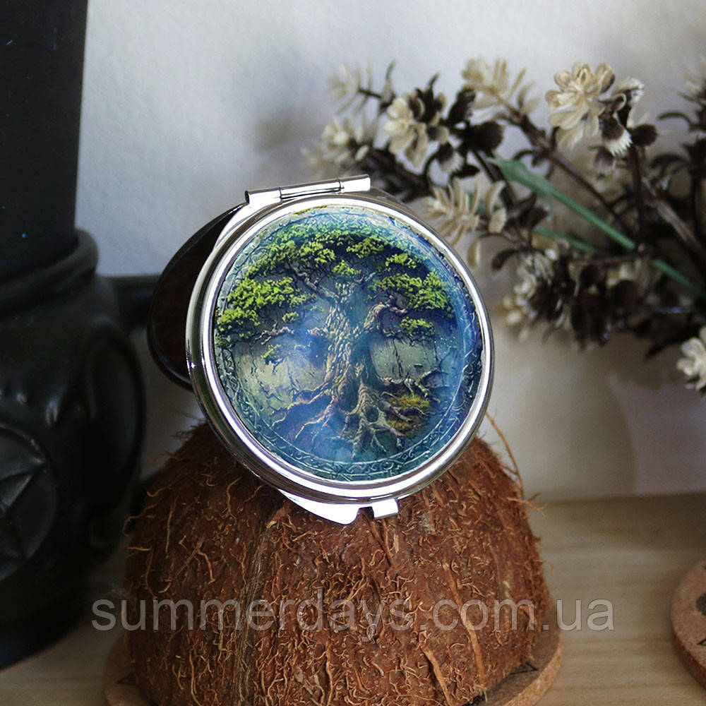 Кишенькове дзеркальце Могутнє дерево, фото 1