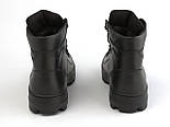 Черевики шкіряні на гумовій підошві з хутром шкіряне зимове чоловіче взуття великих розмірів 46 7 8 9 50 Major Payne Butex BS, фото 4