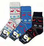 Шкарпетки жіночі класичні повна махра Новорічні асорті 23-25 р. (12 пар!) (Зимові), фото 2