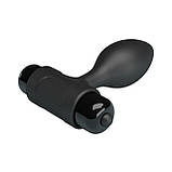 Уцінка! Анальна вібропробка з 10 режимами інтенсивної вібрації Pretty Love Vibra Butt Plug Black 🍑 (пошкоджене пакування), фото 5