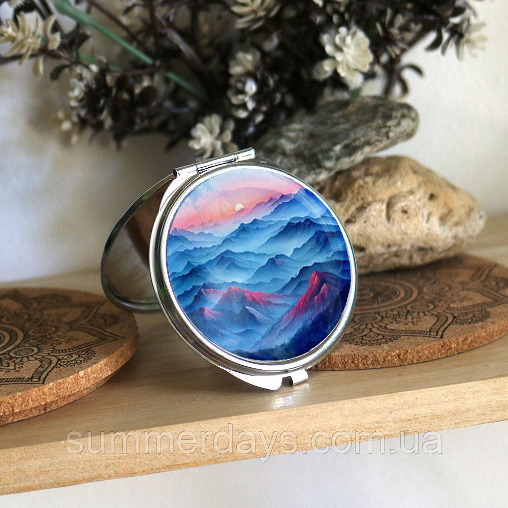 Кишенькове дзеркальце Гори в тумані, фото 1