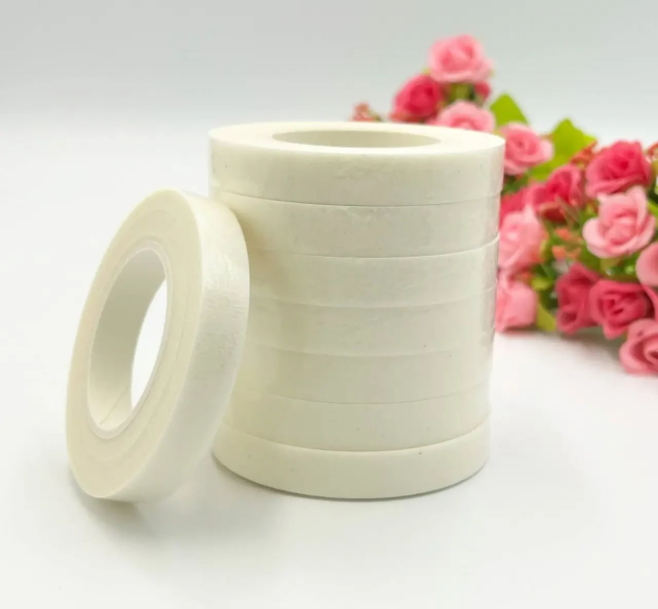 ОПТ / Флористична Тейп-стрічка / Упаковка - 12шт по 30 метрів / Молочний, фото 1