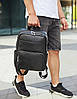 Чоловічий шкіряний рюкзак для ноутбука і подорожей чорний Tiding Bag 59331, фото 9