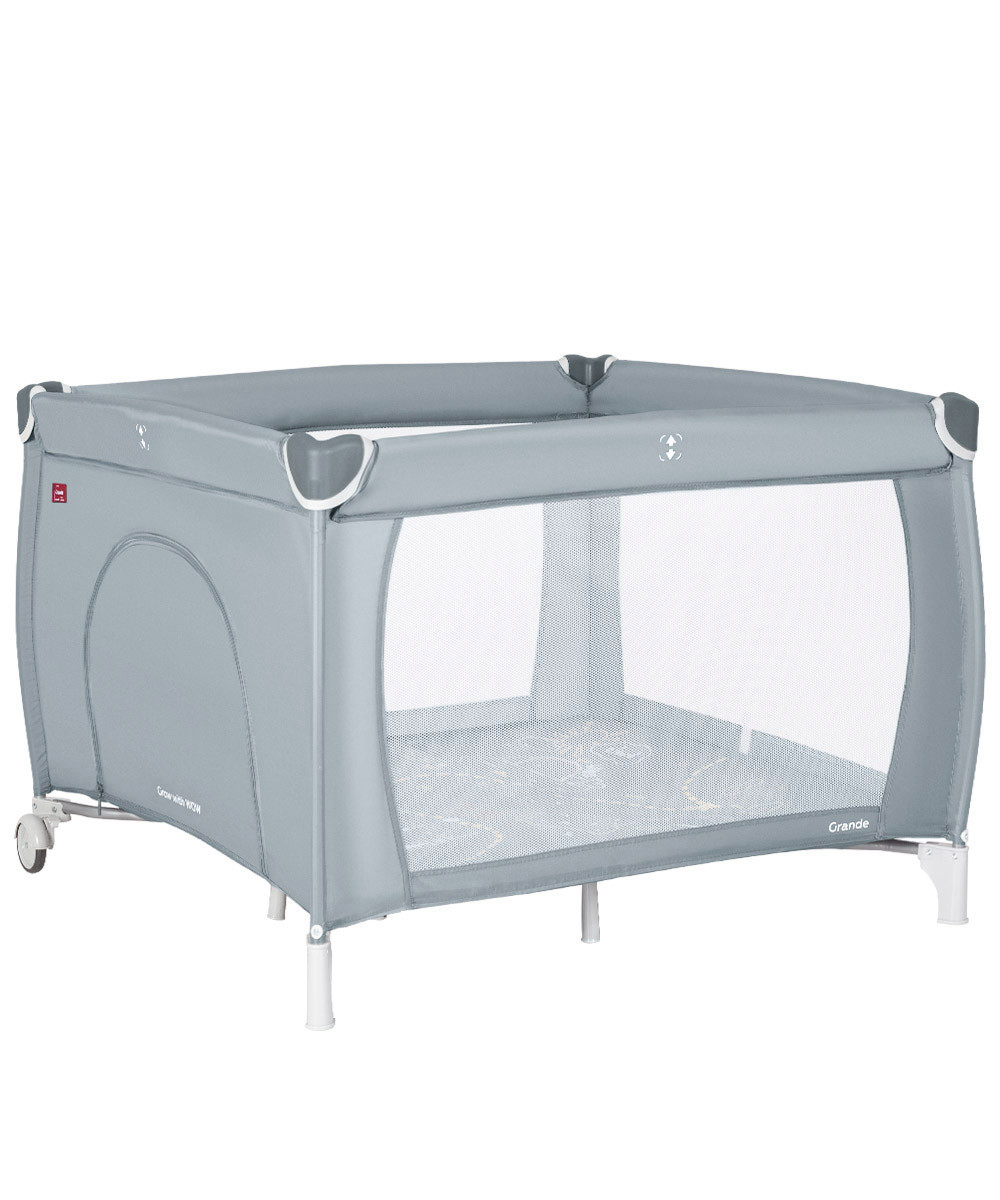 Дитячий манеж Carrello Grande CRL-18104, складаний, льон, до 15 кг, коліщата та сумка для транспортування, фото 1