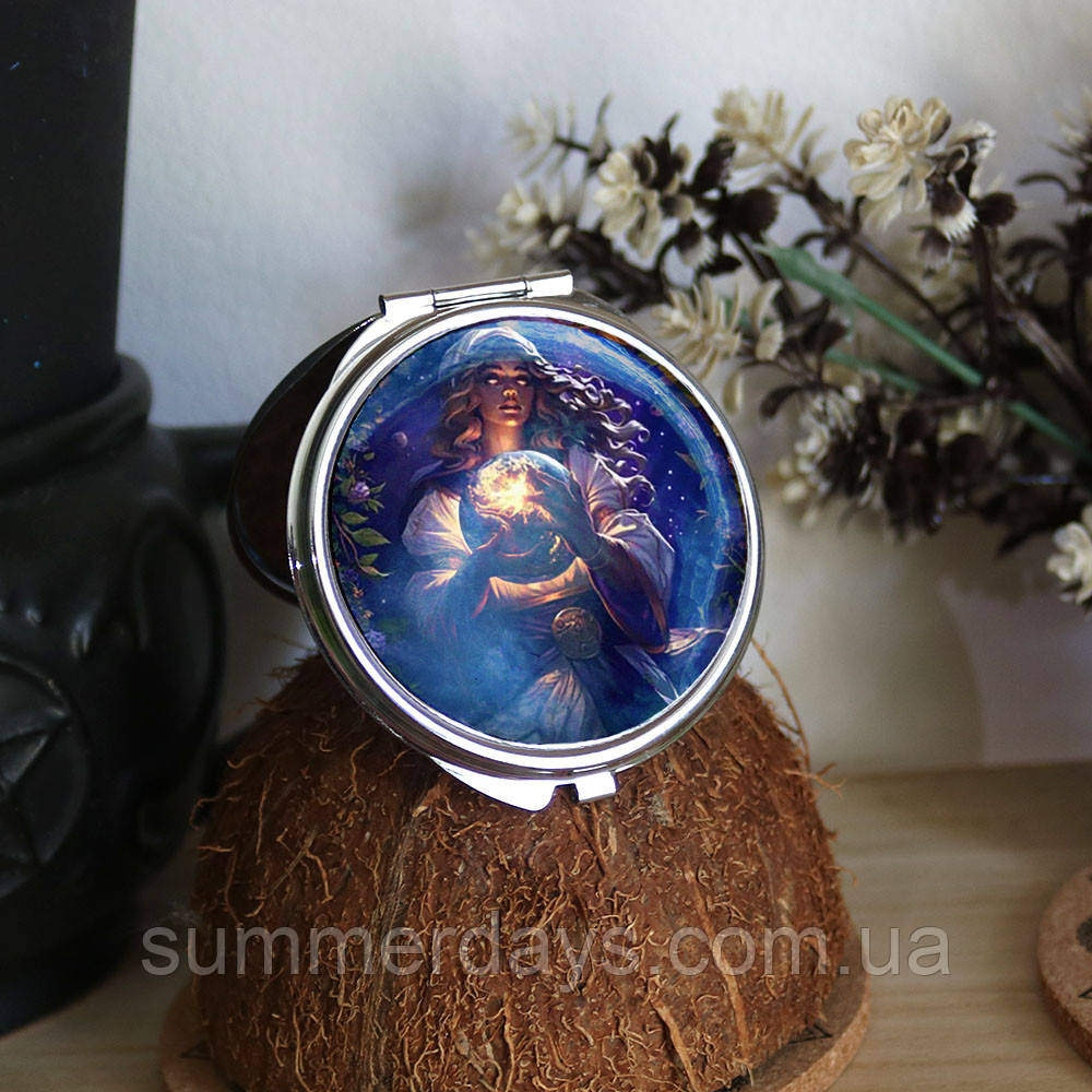 Кишенькове дзеркальце Дівчина з кулі передбачення, фото 1
