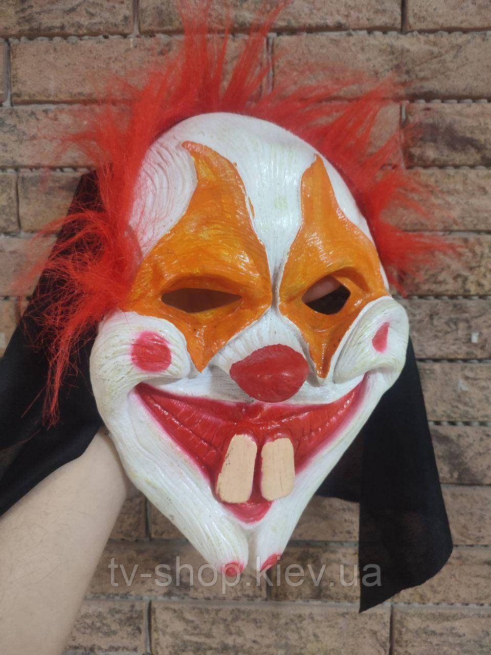 Маска гумова Клоун Пристрасний, фото 1