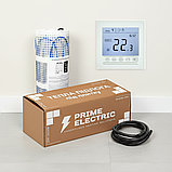 3,5 м² Комплект теплої підлоги Prime Electric PM-175 нагрівальний мат з програмованим WIFI терморегулятором білим, фото 3