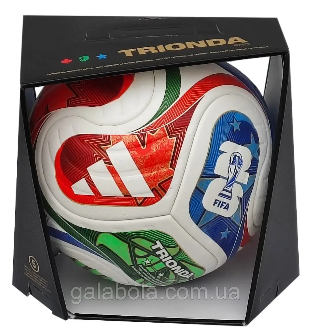 М'яч футбольний Adidas World Cup 26 Trionda OMB JD8021 (розмір 5), фото 1