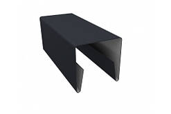 Планка на забор черного кольору РАЛ 9005 матова.