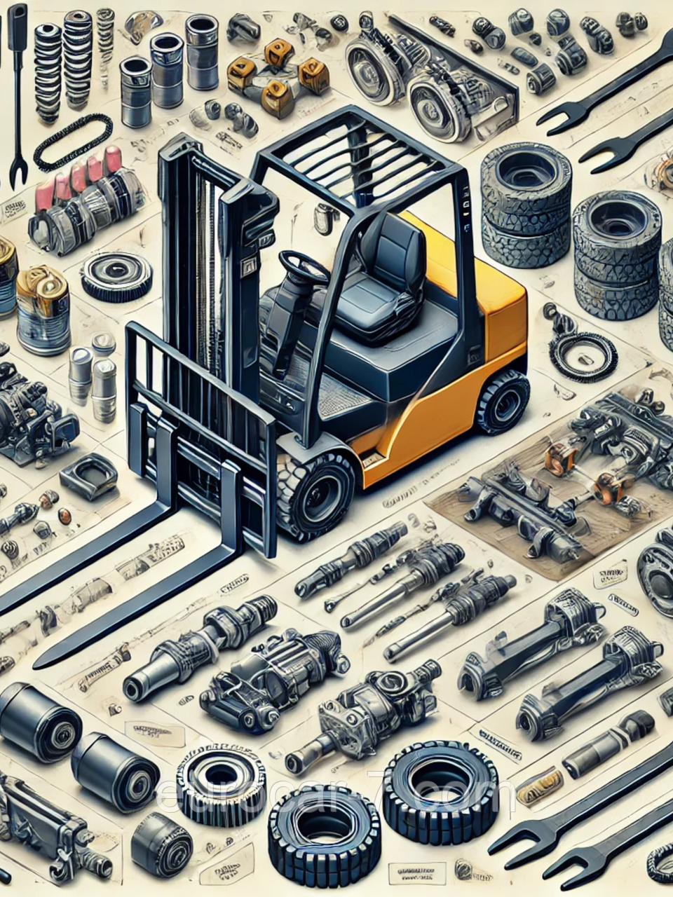 Запчастини навантажувача Doosan D15S-5, D18S-5, D20SC-5 G15S-5, G18S-5, G20SC-5 GC15S-5, GC18S-5, GC20SC-5, фото 1