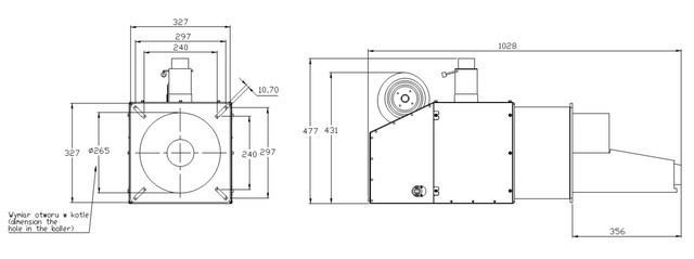 Пеллетная горелка Pellas X 260 kWt - фото 5 - id-p484813663