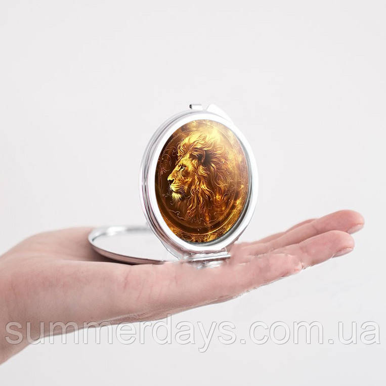 Кишенькове дзеркальце Вогненний лев, фото 1