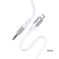 AUX кабель Jokade JA106 LINGYUE silicone (3.5мм to Lightning) 1m- білий
