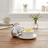 Маслянка для вершкового масла з кришкою APS 9 см, фото 2