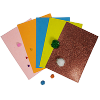 Фетр, фоаміран, помпони, сінель