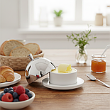 Маслянка для вершкового масла з кришкою APS 9 см, фото 4