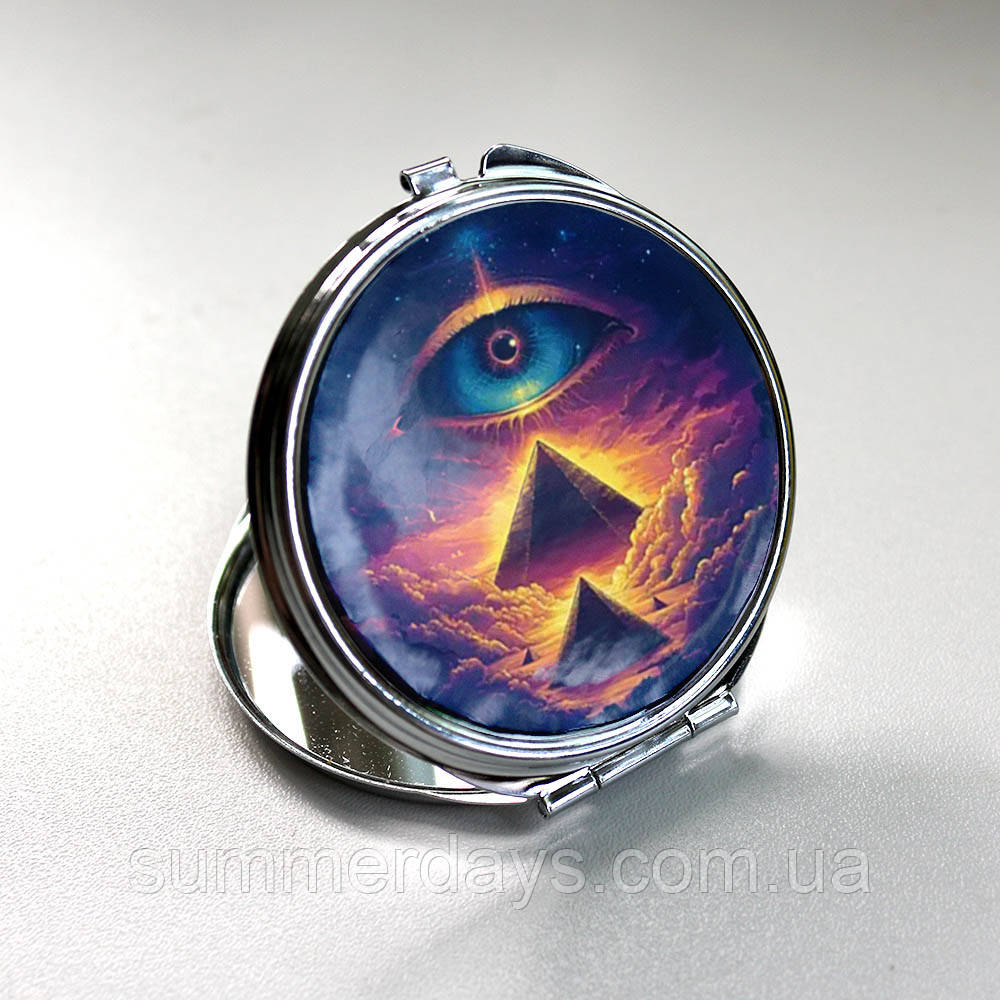 Кишенькове дзеркальце Око та піраміди, фото 1