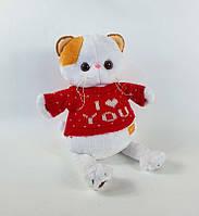 Мягкая игрушка Кошка Ли-Ли 27 см плюшевая кошечка, стильная игрушка в одежде, подарок для детей и девушек