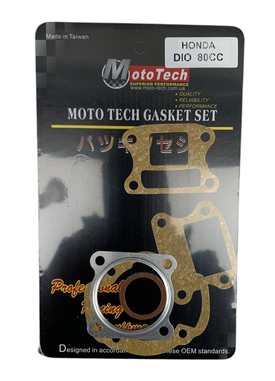 Прокладки циліндра (набір) Honda DIO 80cc MotoTech (Тайвань, d-48 мм)