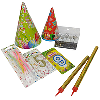 Свічки, фейєрверки, ковпаки та інше