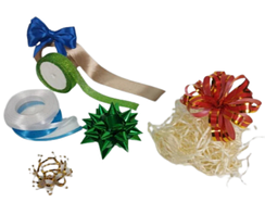 Стрічки, наповнювач, банти подарункові