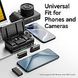 Бездротовий мікрофон Ulanzi A100 (Lightning, Type-C, jack 3.5 мм) для телефону та відеокамери, фото 4