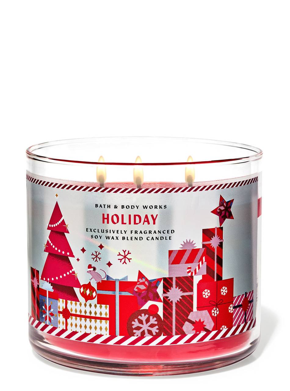 Свічка Bath & Body Works — Holiday на 3 гноти / 411 г, фото 1