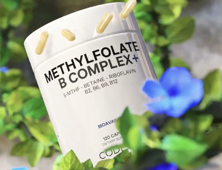 Codeage, Methylfolate B Complex+, комплекс вітамінів групи B з метилфолатом, 120 рослинних капсул, фото 1