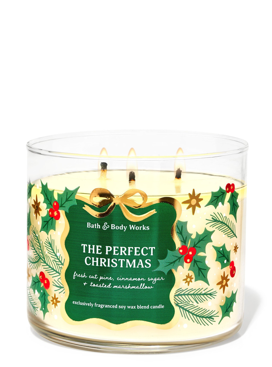 Свічка Bath & Body Works — The Perfect Christmas на 3 гноти / 411 г, фото 1