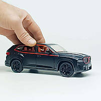 Металева машинка BMW XM Автопром AP7742-2 — чорна модель 1:24 зі світлом і звуком, двері, що відкриваються, фото 8