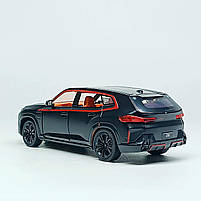 Металева машинка BMW XM Автопром AP7742-2 — чорна модель 1:24 зі світлом і звуком, двері, що відкриваються, фото 10