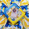 Патріотичний набір хустинка 70х70см та брошка 100048, фото 2