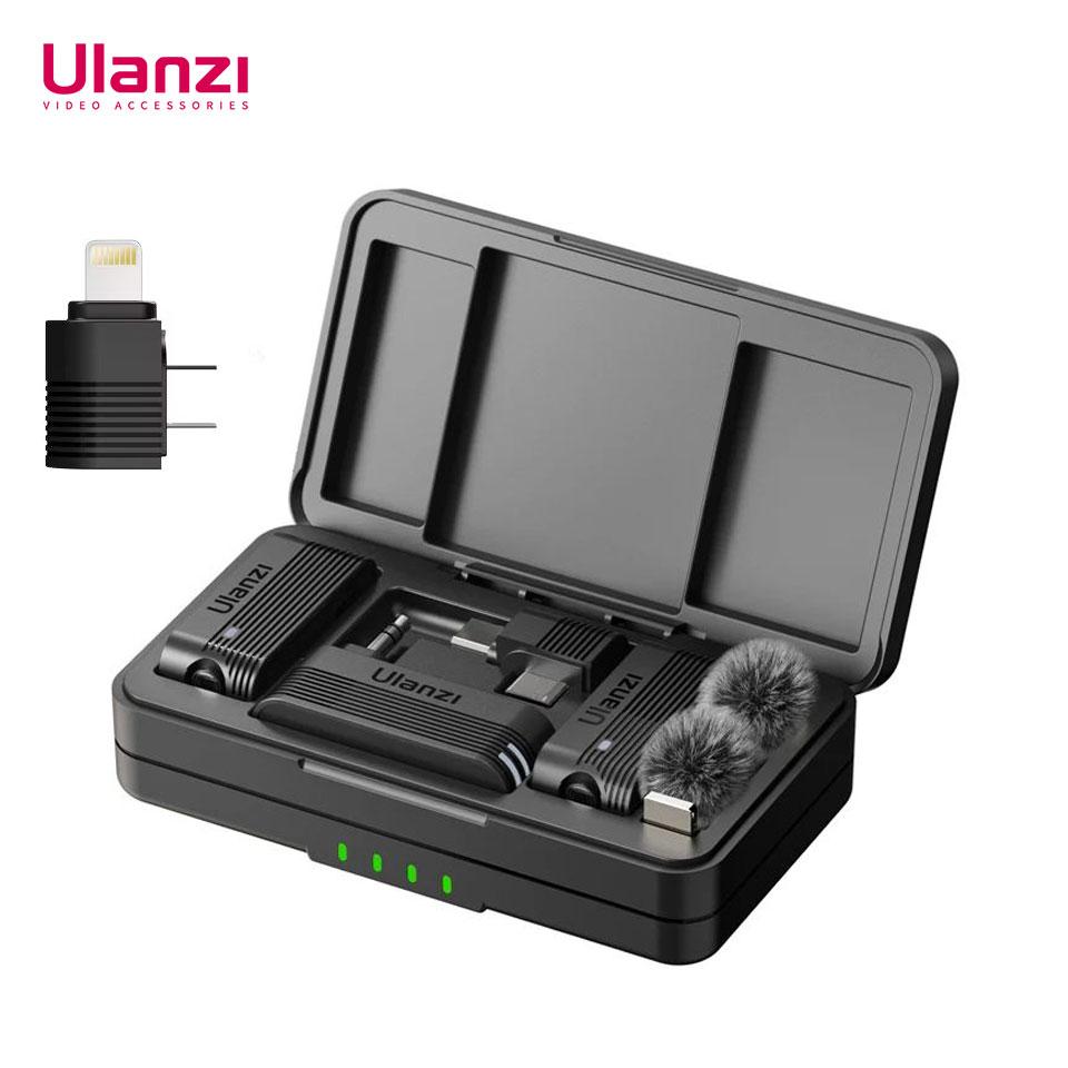 Бездротовий мікрофон Ulanzi A100 (Lightning, Type-C, jack 3.5 мм) для телефону та відеокамери, фото 1