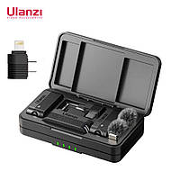 Бездротовий мікрофон Ulanzi A100 (Lightning, Type-C, jack 3.5 мм) для телефону та відеокамери