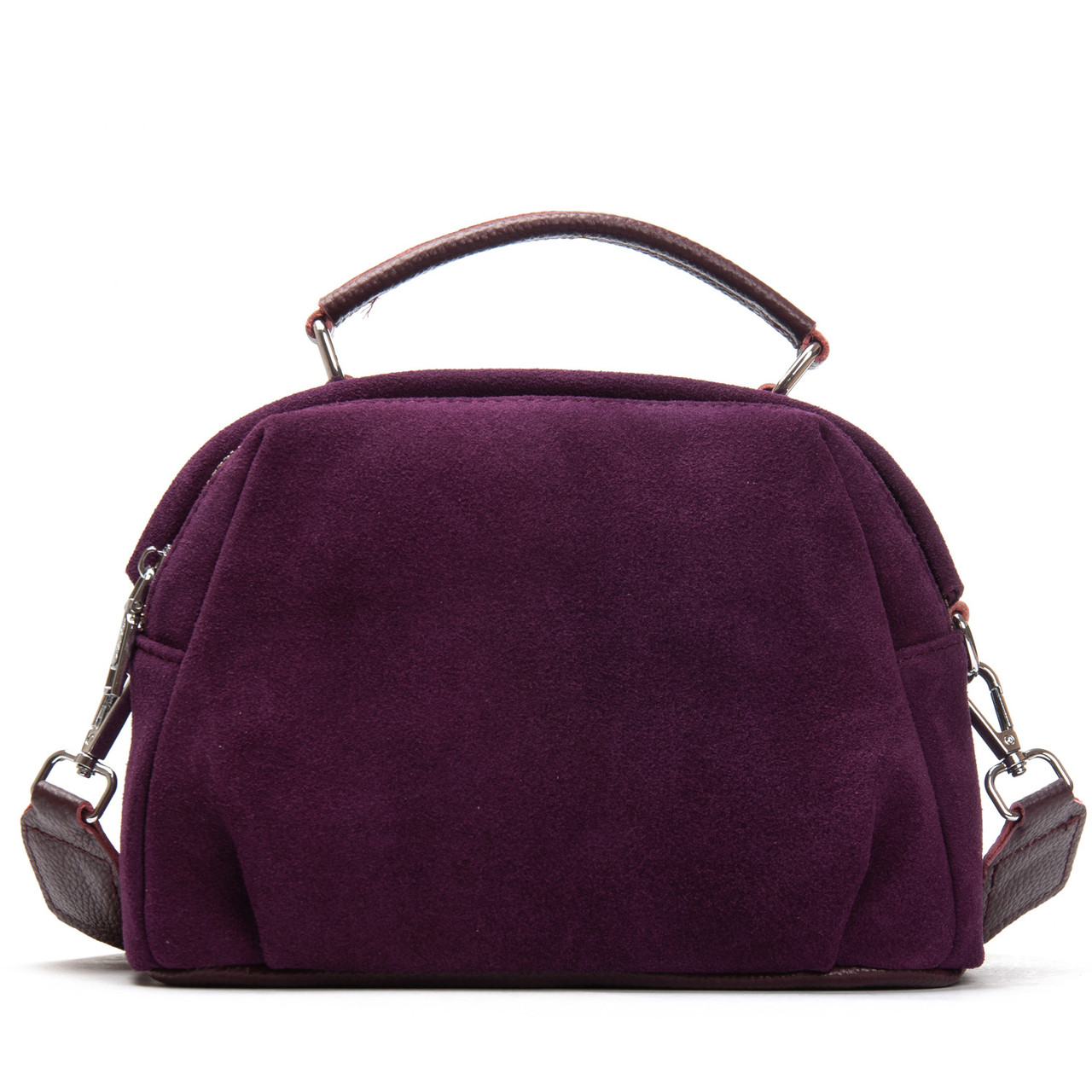 Сумка Женская Классическая замш 99125 bordo Купити жіночі сумки гуртом і в роздріб із натуральної шкіри в Україні, фото 1